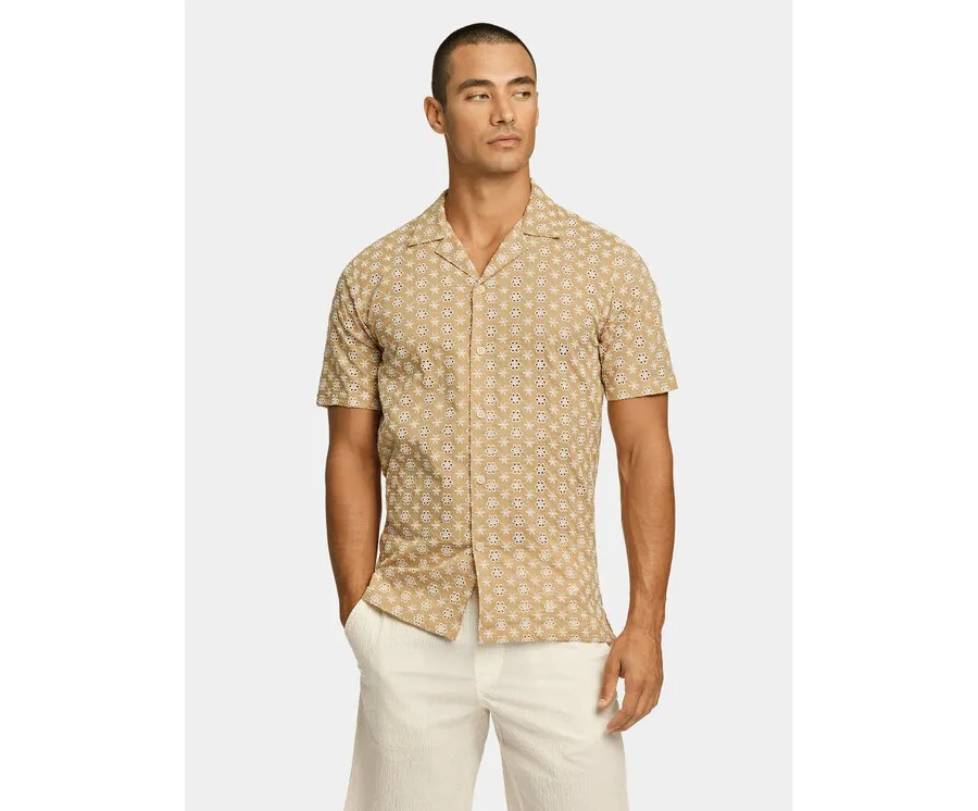 obrazek 1 Lindbergh Koszula 30-203569 Beżowy Relaxed Fit