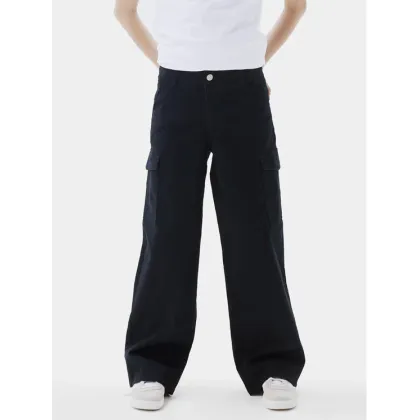 Zdjęcie NAME IT Spodnie materiałowe 13220718 Czarny Wide Leg