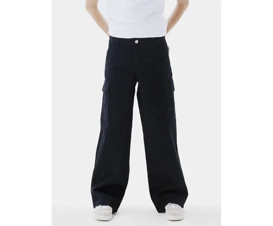 obrazek 1 NAME IT Spodnie materiałowe 13220718 Czarny Wide Leg
