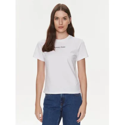 Zdjęcie Tommy Jeans T-Shirt Essential DW0DW17359 Biały Regular Fit