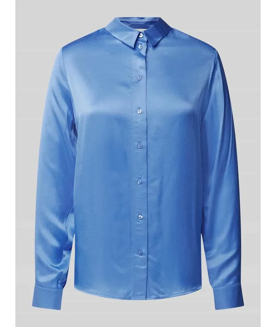 obrazek 1 Bluzka koszulowa z wiskozy z listwą guzikową