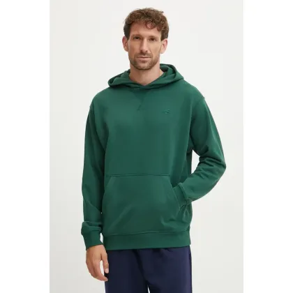 Zdjęcie New Balance bluza bawełniana męska kolor zielony z kapturem gładka MT41534NWG