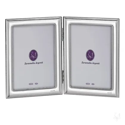 Zdjęcie Prestiżowa podwójna ramka na zdjęcia 10×15 cm ze srebra - Zaramella Argenti