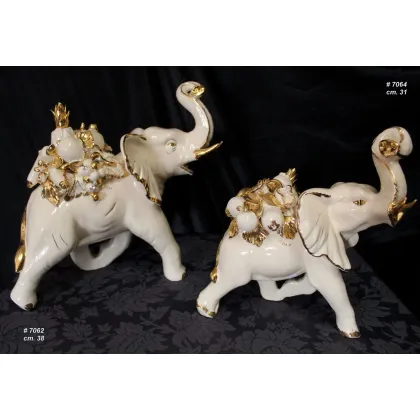 Picture Ceramic elephant figurine in two variants