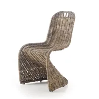 Zdjęcie Designerskie krzesło Relax z naturalnego rattanu, z Włoch - Zanini