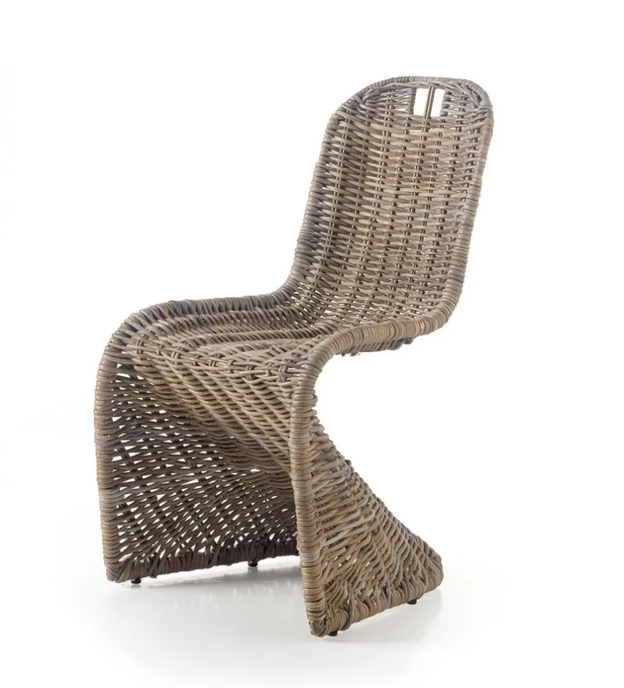 obrazek 1 Designerskie krzesło Relax z naturalnego rattanu, z Włoch - Zanini