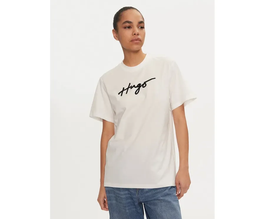 obrazek 1 HUGO T-Shirt 50528585 Biały Regular Fit