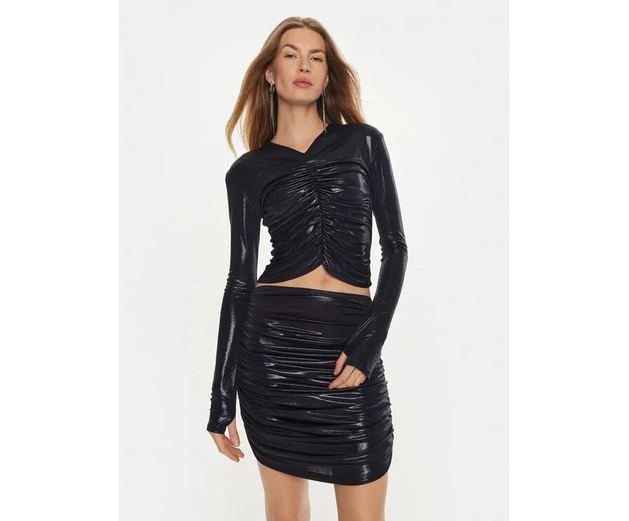 obrazek 1 NORMA KAMALI Sukienka koktajlowa ST2246LME39951 Granatowy Slim Fit