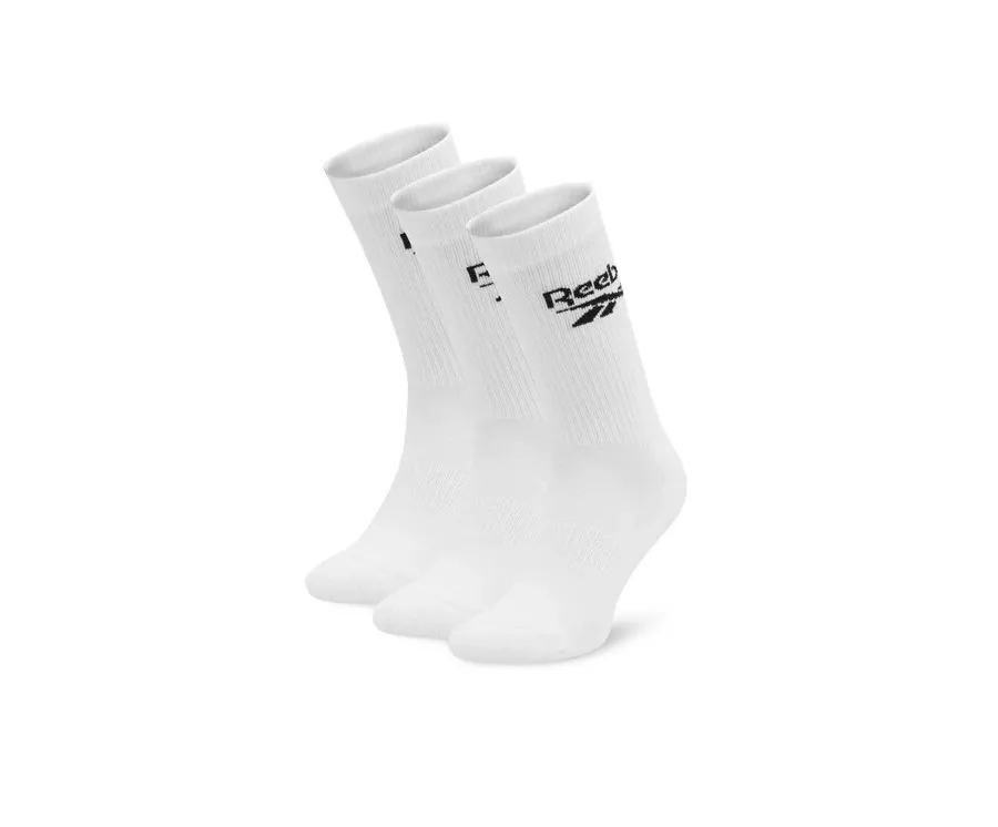 obrazek 1 Reebok Zestaw 3 par wysokich skarpet unisex R0452-SS24 (3-pack) Biały