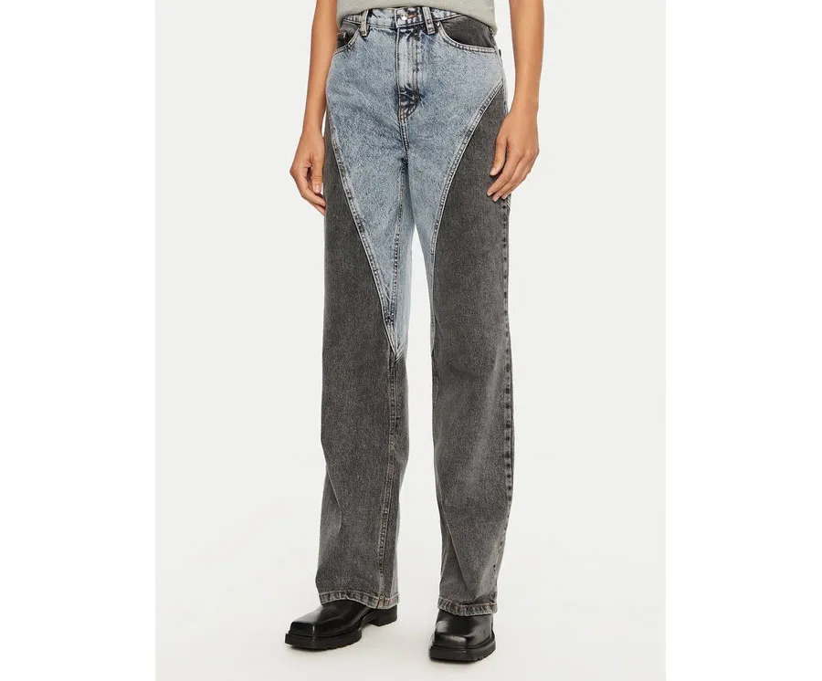 obrazek 1 ROTATE Jeansy Betty 1128191603 Niebieski Straight Fit