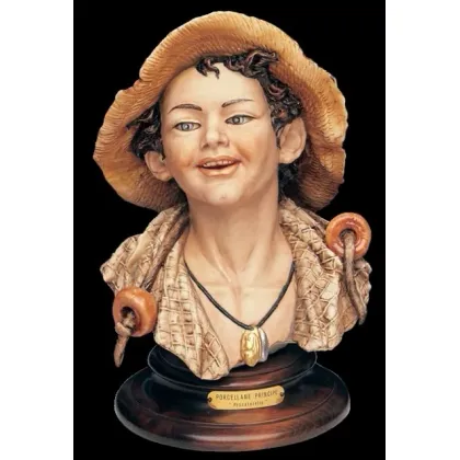 Zdjęcie Włoska porcelana - popiersie małego rybaka
