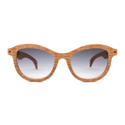 Zdjęcie Eleganckie, damskie okulary z drewna orzecha - Legno Light
