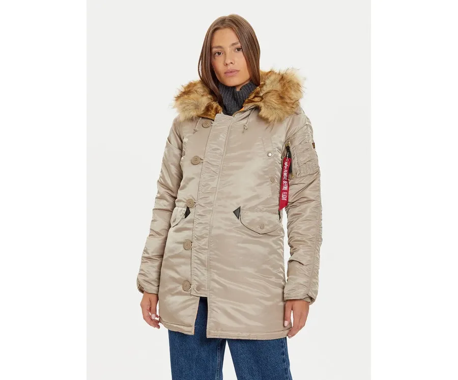 obrazek 1 Alpha Industries Parka 113007 Brązowy Regular Fit