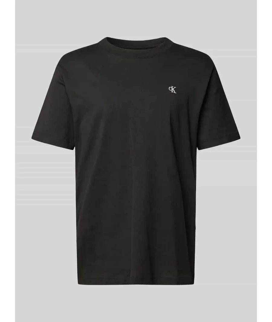 obrazek 1 T-shirt z prążkowanym okrągłym dekoltem