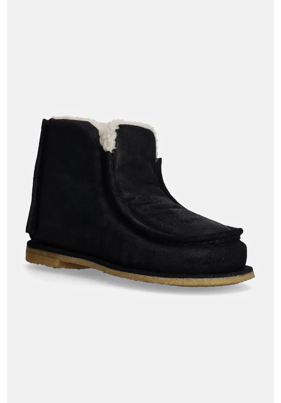 obrazek 1 JW Anderson śniegowce zamszowe Ankle Boot damskie kolor czarny  ANW43065A