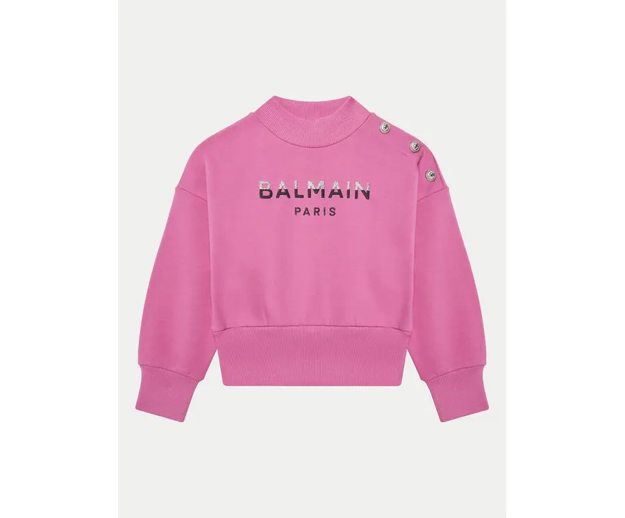 obrazek 1 Balmain Bluza BV4A90-Z0081 Różowy Regular Fit