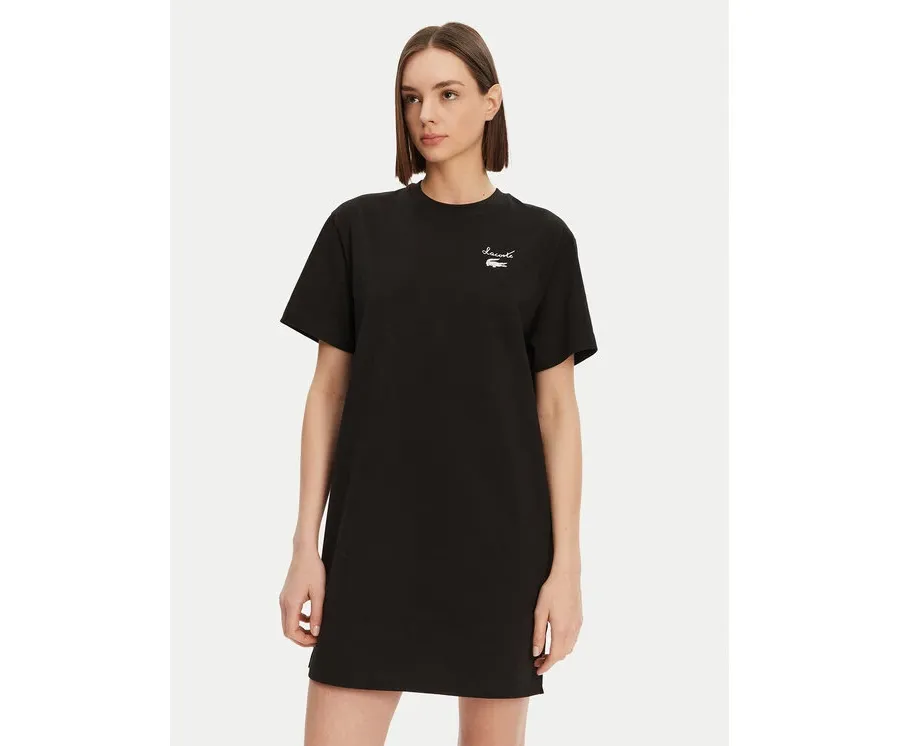 obrazek 1 Lacoste Sukienka codzienna EF9573 Czarny Regular Fit