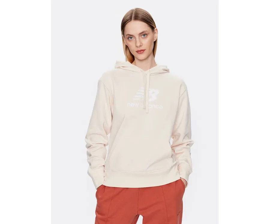 obrazek 1 New Balance Bluza WT31533 Beżowy Relaxed Fit