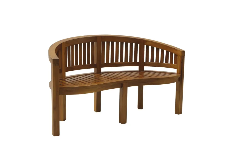 obrazek 1 Ekskluzywna ławka do ogrodu i na taras z drewna tekowego