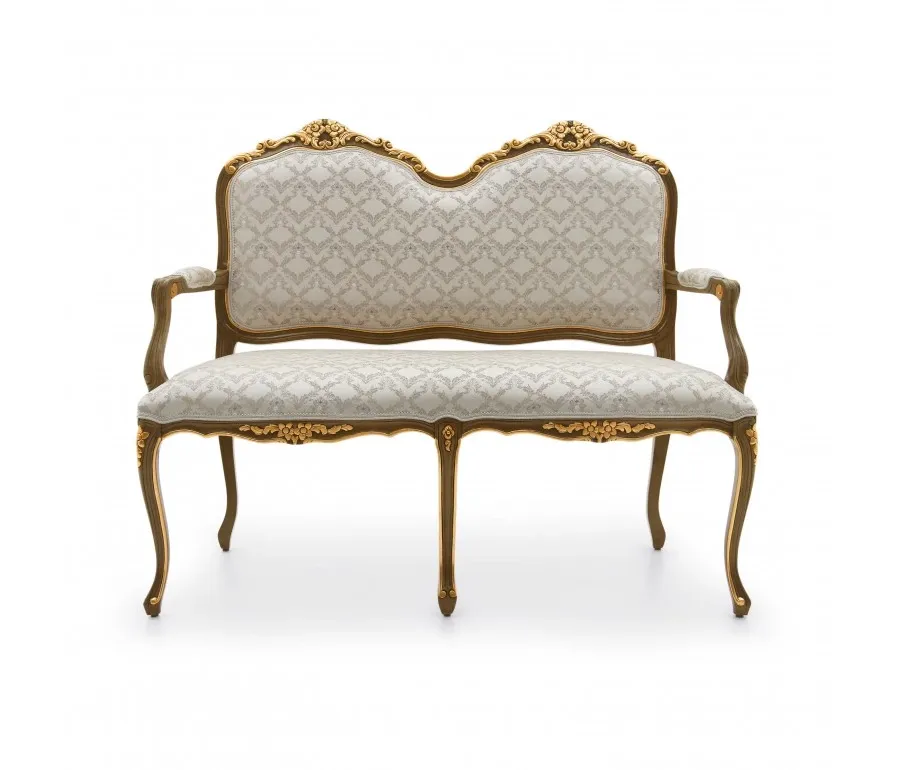 obrazek 3 Wyrafinowana sofa w stylu klasycznym ze strukturą drewna bukowego - Sevensedie