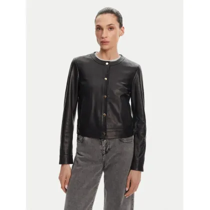 Zdjęcie Serge Pariente Kurtka skórzana Marion Czarny Slim Fit
