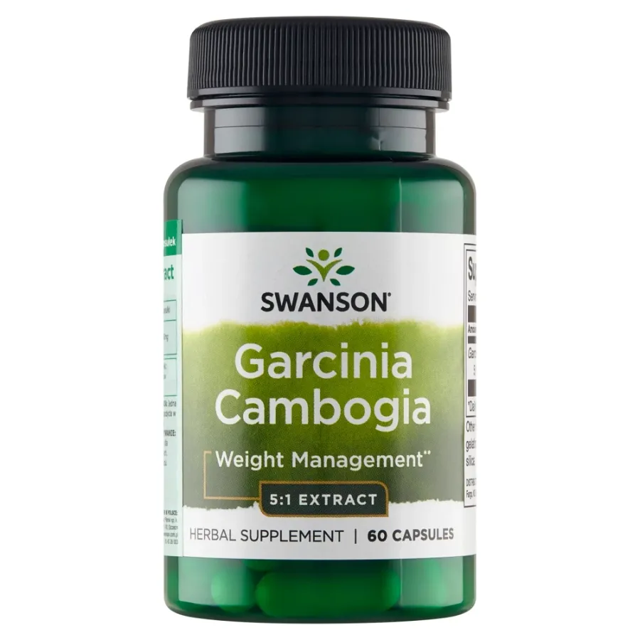 obrazek 1 Swanson Garcinia Cambogia Preparat Wspomagający Redukcję Wagi Kapsułki