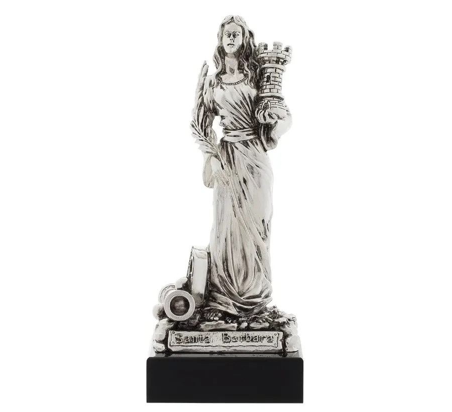 picture 1 Saint Barbara from Nicomedia - Italian figurine - Astra Argenti