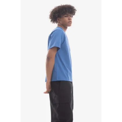 Zdjęcie Ader Error t-shirt męski kolor niebieski z aplikacją BMADSSTS0101BL-BL