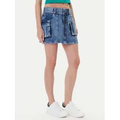 Zdjęcie Guess Spódnica jeansowa W5YD0L D5R01 Niebieski Regular Fit