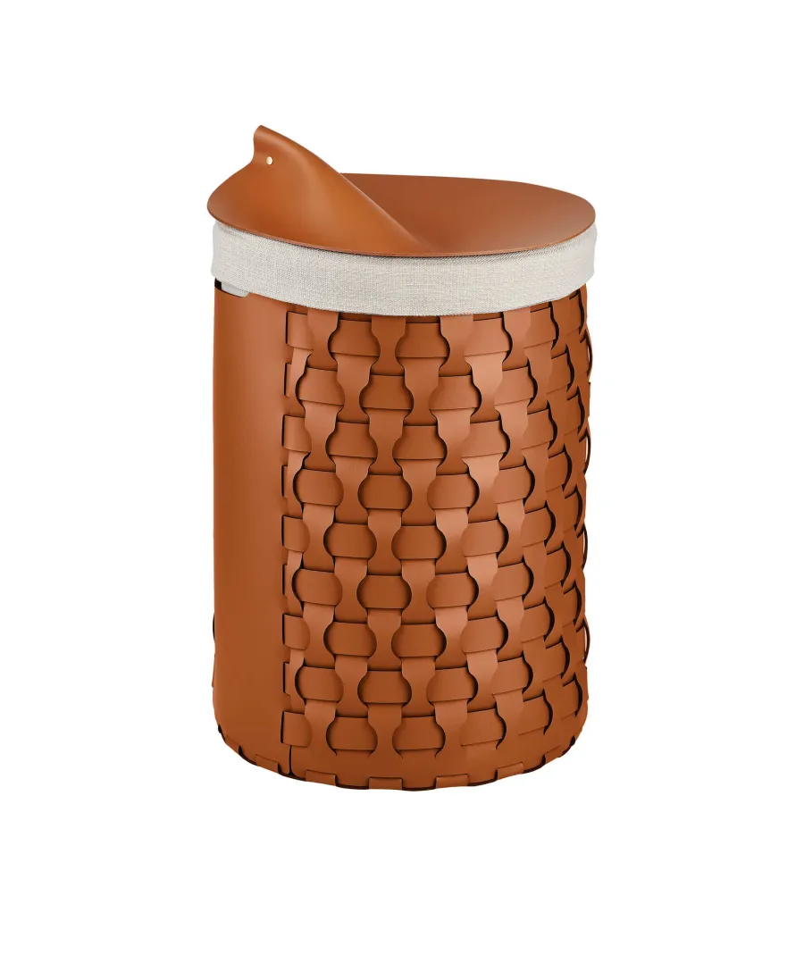 obrazek 2 Wyjątkowa skórzana pokrywka Ø38 cm w stylowym kolorze koniaku