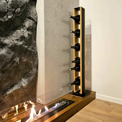 Zdjęcie Ekologiczny Stojak na Wino z Drewna SWANK