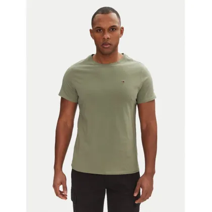 Zdjęcie Tommy Jeans T-Shirt DM0DM04411 Zielony Slim Fit