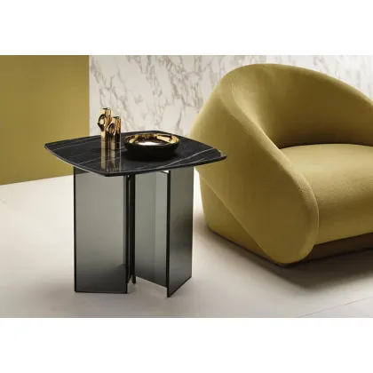 Zdjęcie Ekskluzywny szklany stolik nocny - Tonelli Design