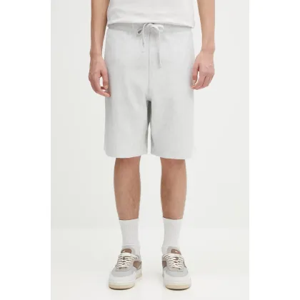 Zdjęcie Carhartt WIP szorty American Script Sweat Short kolor szary gładkie I031685.482XX