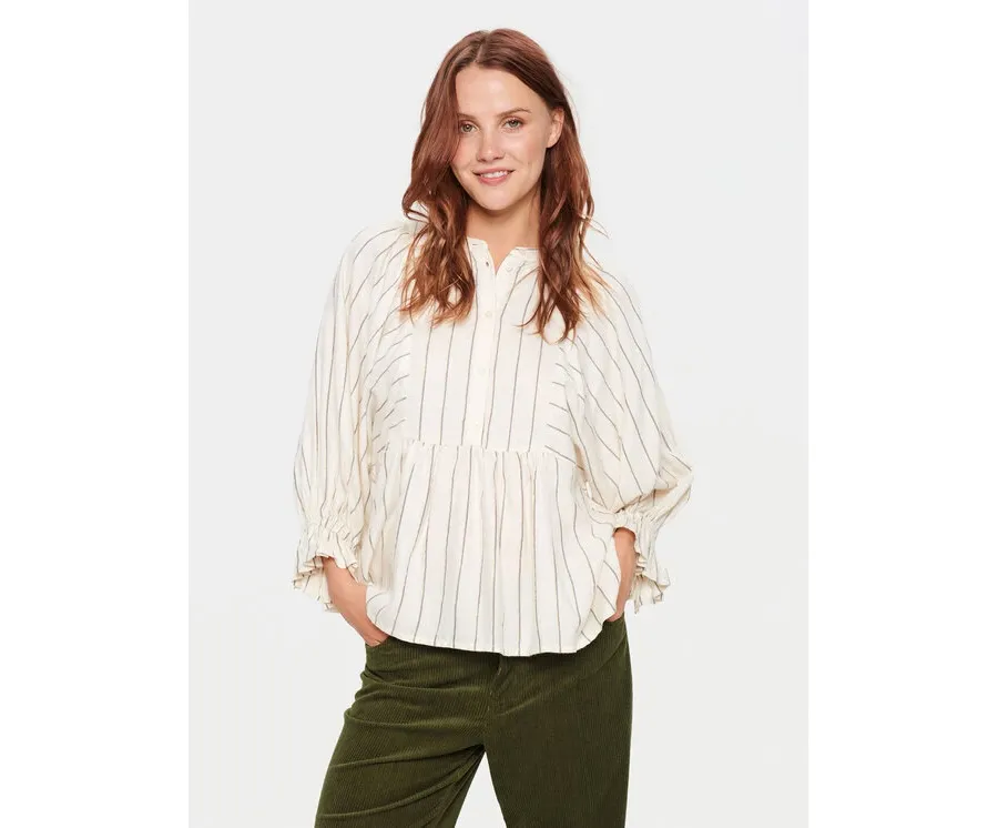 obrazek 1 Saint Tropez Koszula 30512803 Biały Loose Fit