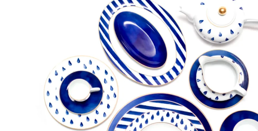 obrazek 2 Bardzo elegancka kremerka wykonana z portugalskiej porcelany - Porcel