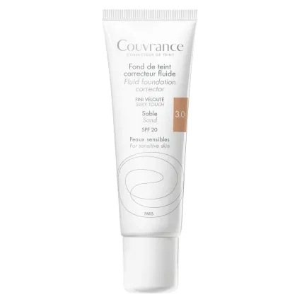 Zdjęcie Avène Couvrance Fluid korygujący SPF20, Piaskowy 3.0 Piaskowy 30 ml Avene