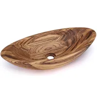 Picture Modern washbasin 60 cm ORION ZEBRANO, glossy, natural varnish