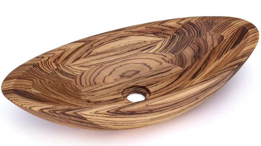 obrazek 1 Nowoczesna umywalka 60 cm ORION ZEBRANO, lakier błyszczący, naturalny
