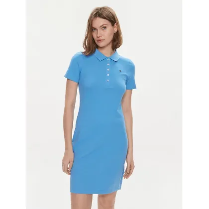 Zdjęcie Tommy Hilfiger Sukienka codzienna 1985 WW0WW37853 Niebieski Slim Fit