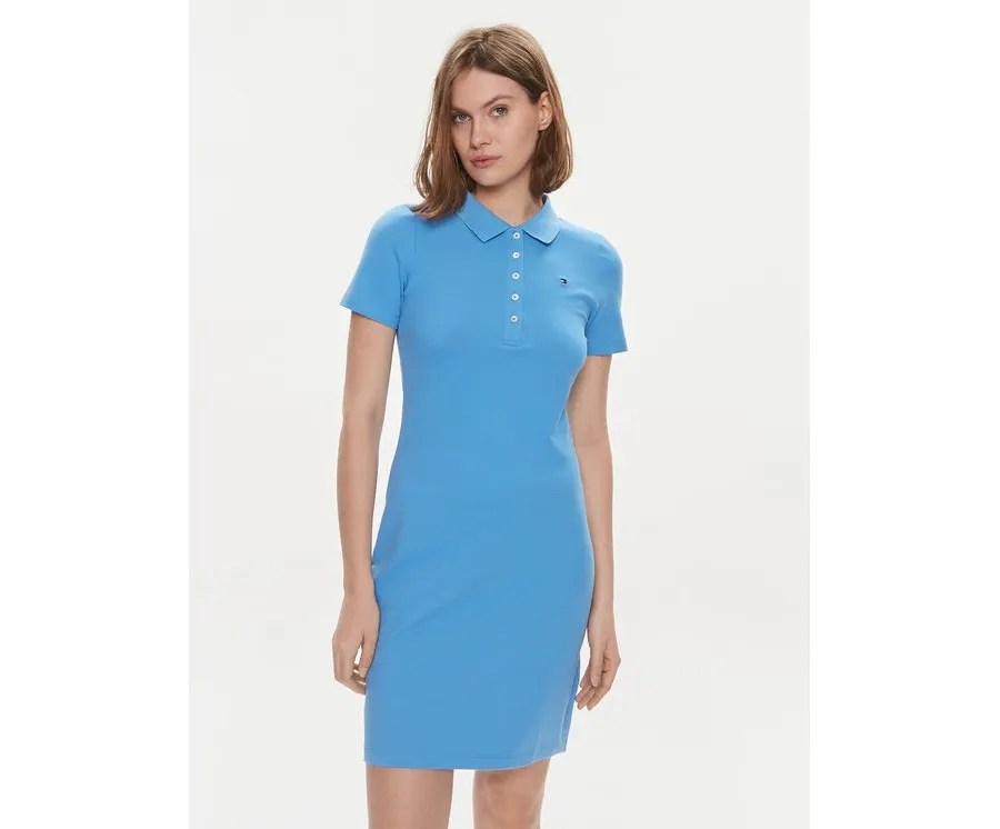 obrazek 1 Tommy Hilfiger Sukienka codzienna 1985 WW0WW37853 Niebieski Slim Fit