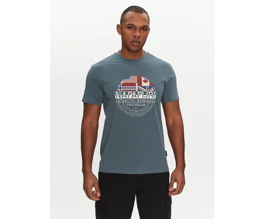 obrazek 1 Napapijri T-Shirt S-Turin NP0A4HQG Niebieski Regular Fit