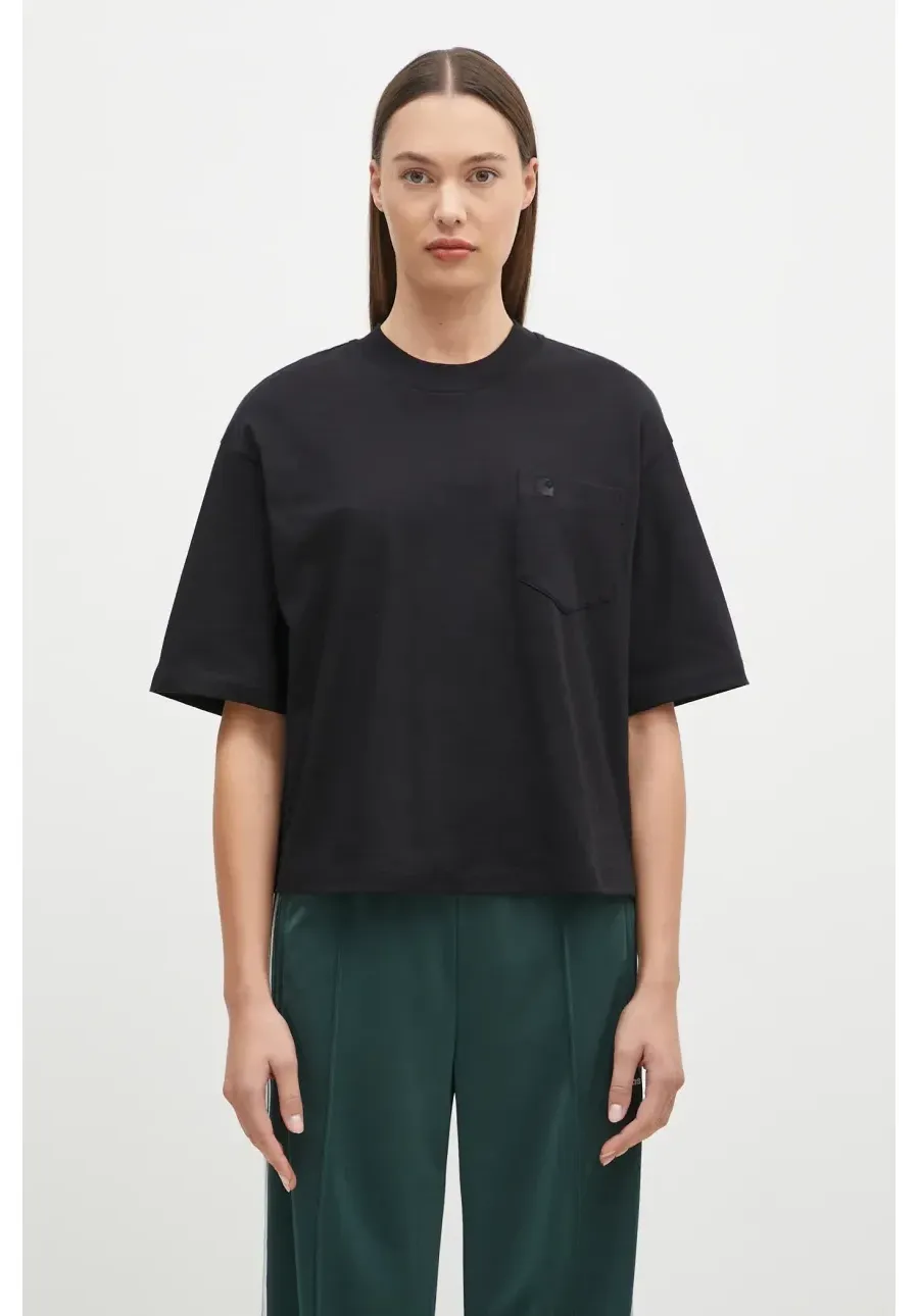 obrazek 1 Carhartt WIP t-shirt bawełniany S/S Colburn damski kolor czarny I034308.89XX