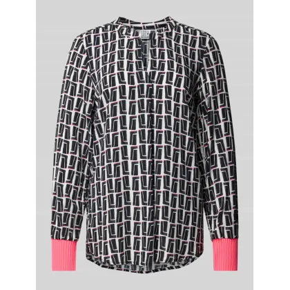 Zdjęcie Bluzka z wiskozy z kołnierzem z lamówką