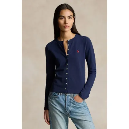 Zdjęcie Polo Ralph Lauren longsleeve damski kolor granatowy 211941175