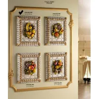 Picture Ceramic picture with fruit, Swarovski on grapes - Valle d'oro Patchi