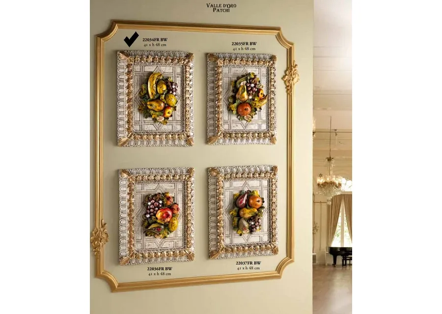 obrazek 1 Obraz ceramiczny z owocami, swarovski na winogronach - Valle d'oro Patchi