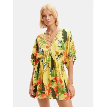 Zdjęcie Desigual Sukienka plażowa Tropical Party 24SWMW23 Kolorowy Loose Fit