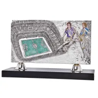 Zdjęcie Statuetka z boiskiem piłkarskim