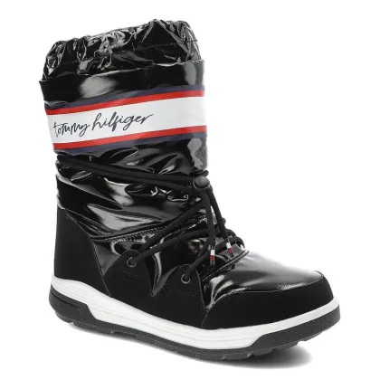 Zdjęcie Czarne Śniegowce Tommy Hilfiger Damskie Buty